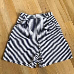 Vintage Concerto Blue and White Striped Shorts